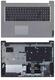 Клавиатура для ноутбука Lenovo Ideapad 3-17ADA0 Черный, (Серый TopCase), RU