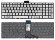 Клавиатура для ноутбука HP Envy X360 (15-W) Серебряный с подсветкой (Light), (Без фрейма) RU