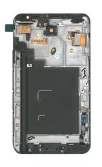 Матрица с тачскрином для Samsung Galaxy Note 1 GT-N7000 черный с рамкой