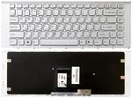Клавиатура для ноутбука Sony Vaio (VPC-EA) Белый, (Белый фрейм) RU