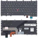 Клавиатура для ноутбука Lenovo ThinkPad (Yoga 260, 460) с указателем (Point Stick), с подсветкой (Light) Черный RU