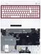 Клавиатура для ноутбука Samsung (300V5A) Белый, (Белый TopCase), (Красный фрейм), RU