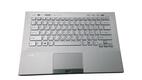 Клавиатура для ноутбука Sony Vaio (VPC-SB) Silver, (Silver TopCase), Русский (for fingerprint reader)