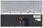 Клавиатура для ноутбука Dell Inspiron 17-7000 13-3737 17-7737 с подсветкой (Light) Серебряный, (Серебряный фрейм), RU