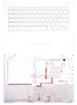 Клавиатура для ноутбука Apple MacBook (A1181) Белый, (Белый TopCase), RU