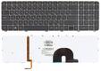 Клавиатура для ноутбука HP Envy (17, 17-1000, 17-1100, 17-2000, 17t-1100, 17t-2000) с подсветкой (Light) Черный, (Бронзовый фрейм) RU