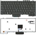 Клавиатура для ноутбука Dell Latitude (E4300) с указателем (Point Stick), с подсветкой (Light), Черный, RU
