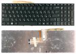 Клавиатура для ноутбука Samsung (RF712) с подсветкой (Light), Черный, (Без фрейма), RU