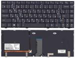 Клавиатура для ноутбука Lenovo IdeaPad (Y410P) с подсветкой (Light), Черный, (Черный фрейм) RU