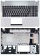 Клавиатура для ноутбука Asus (N56, N56V) Черный, (Серебряный TopCase), RU