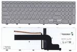 Клавиатура для ноутбука Dell Inspiron (15-7000, 7537) Черный, Русский с подсветкой (Light), Серебряный, (Серебряный фрейм) RU