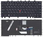 Клавиатура для ноутбука Lenovo ThinkPad (Yoga S1) с подсветкой (Light), с указателем (Point Stick), Черный, Черный фрейм, RU