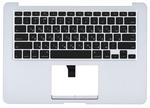 Клавиатура для ноутбука Apple MacBook Air (A1369) 2010+ Черный, (Серебряный TopCase), Русский (горизонтальный энтер)