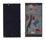 Матрица с тачскрином для Nokia Lumia 720 черный с рамкой