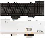 Клавиатура для ноутбука Dell Precision (M6400, M6500) с указателем (Point Stick) с подсветкой (Light), Черный, RU/EN