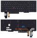Клавиатура для ноутбука Lenovo Thinkpad T15 gen 1/2, с подсветкой (Light), Черный, (Без фрейма), RU