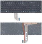 Клавиатура для ноутбука Samsung (RF710, RF711, RC730) с подсветкой (Light), Черный, (Без фрейма) RU