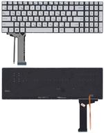Клавиатура для ноутбука Asus (N551) с подсветкой (Light), Серый, (Без фрейма) RU