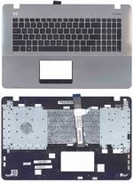 Клавиатура для ноутбука Asus (X751) Черный, (Серебряный TopCase), RU