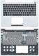 Клавиатура для ноутбука Asus VivoBook (S400CA) Черный, (Серебряный TopCase), RU