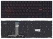 Клавиатура для ноутбука Lenovo Legion (Y520, Y520-15IKB) Черный с подсветкой (Red Light), (Без фрейма), RU