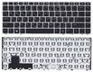 Клавиатура для ноутбука HP EliteBook (Folio 9470M) Черный с указателем (Point Stick), (Серебряный фрейм) RU