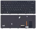 Клавиатура для ноутбука Sony (SVF14N FLIP) с подсветкой (Light), Черный, (Черный фрейм) RU