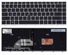 Клавиатура для ноутбука HP Probook (430 G5, 440 G5, 445 G5) Серебряный с трекпоинтом (Без фрейма) RU