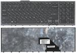 Клавиатура для ноутбука Sony Vaio (VPC-F11, VPC-F12, VPC-F13) Черный, (Серый фрейм) RU