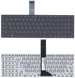 Клавиатура для ноутбука Asus A56, F552, K56, R501, R510, X501, X550, A550, F550, F552, K550, P550, R513, X552, A750, K750, X750 Черный, (Без фрейма), Русский (горизонтальный энтер)
