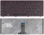 Клавиатура для ноутбука Lenovo IdeaPad (V370) Черный, (Красный фрейм), RU