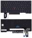 Клавиатура для ноутбука Lenovo ThinkPad E480 с указателем (Point Stick), Черный, (Черный фрейм), RU