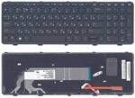 Клавиатура для ноутбука HP 450 G0, G1, G2, 455 G1, G2, 470 G0, G1 с подсветкой (Light), Черный, (Черный фрейм), RU