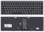Клавиатурадля ноутбука Lenovo IdeaPad (G505S, Z510) с подсветкой (Light), Черный, (Серебряный фрейм), RU