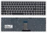Клавиатура для ноутбука Lenovo IdeaPad U510, Z710 Черный, (Серебряный фрейм), RU