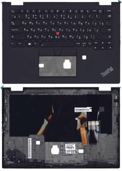 Клавиатура для ноутбука Lenovo ThinkPad X390 Yoga с указателем (Point Stick) Black, (Black TopCase) RU