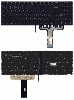 Клавиатура для ноутбука Lenovo Legion Y730-17ICH с подсветкой (Light), Black, (Без фрейма), RU