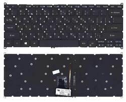 Клавиатура для ноутбука Acer Aspire R14 R5-471, R5-431T, R7-372T с подсветкой Black, (Без фрейма) RU