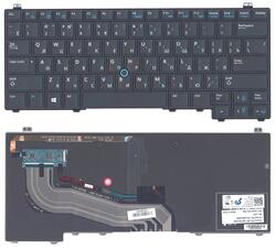 Клавиатура для ноутбука Dell latitude E5440 с подсветкой (Light) Black, с указателем (Point Stick), RU