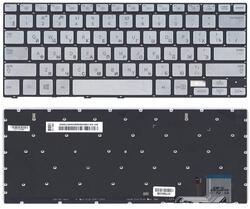 Клавиатура для ноутбука Samsung (740U3E, NP740U3E) с подсветкой (Light), Silver, (Без фрейма), RU