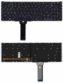 Клавиатура для ноутбука Acer Predator Helios 300 PH315-52 с подсветкой (Light), Black, RU