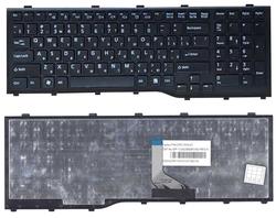 Клавиатура для ноутбука Fujitsu LifeBook (AH532, NH532) Black, (Черный фрейм), Русский (горизонтальный энтер)