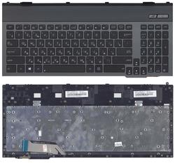 Клавиатура для ноутбука Asus G55, G55V, G55VW с подсветкой (Light), Black, (Черный фрейм) RU