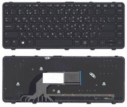 Клавиатура для ноутбука HP ProBook 430 G2 с подсветкой (Light), Black, (Черный фрейм) RU
