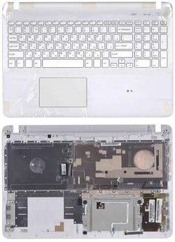 Клавиатура для ноутбука Sony (SVF15), White, (Белый фрейм) RU
