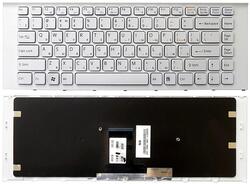 Клавиатура для ноутбука Sony Vaio (VPC-EA) Белый, (Белый фрейм) RU