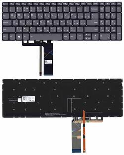 Клавиатура для ноутбука Lenovo ThinkBook 15-IML с подсветкой (Light) Black, (Без фрейма) RU