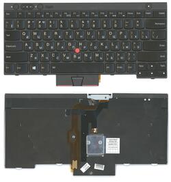 Клавиатура для ноутбука Lenovo ThinkPad (T430, T430I, X230, T530, L430, L530) с указателем (Point Stick) Black, Черный фрейм, RU