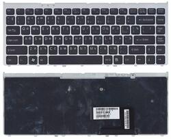Клавиатура для ноутбука Sony Vaio (VGN-FW) Black, (Серебряный фрейм) RU