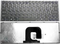 Клавиатура для ноутбука Sony Vaio (VPC-YA, VPC-YB) Black, (Серый фрейм), RU